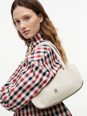 TOMMY HILFIGER Taška přes rameno – béžová