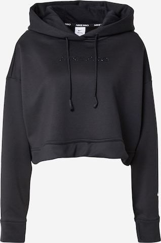 NIKE Sport sweatshirt i svart: framsida