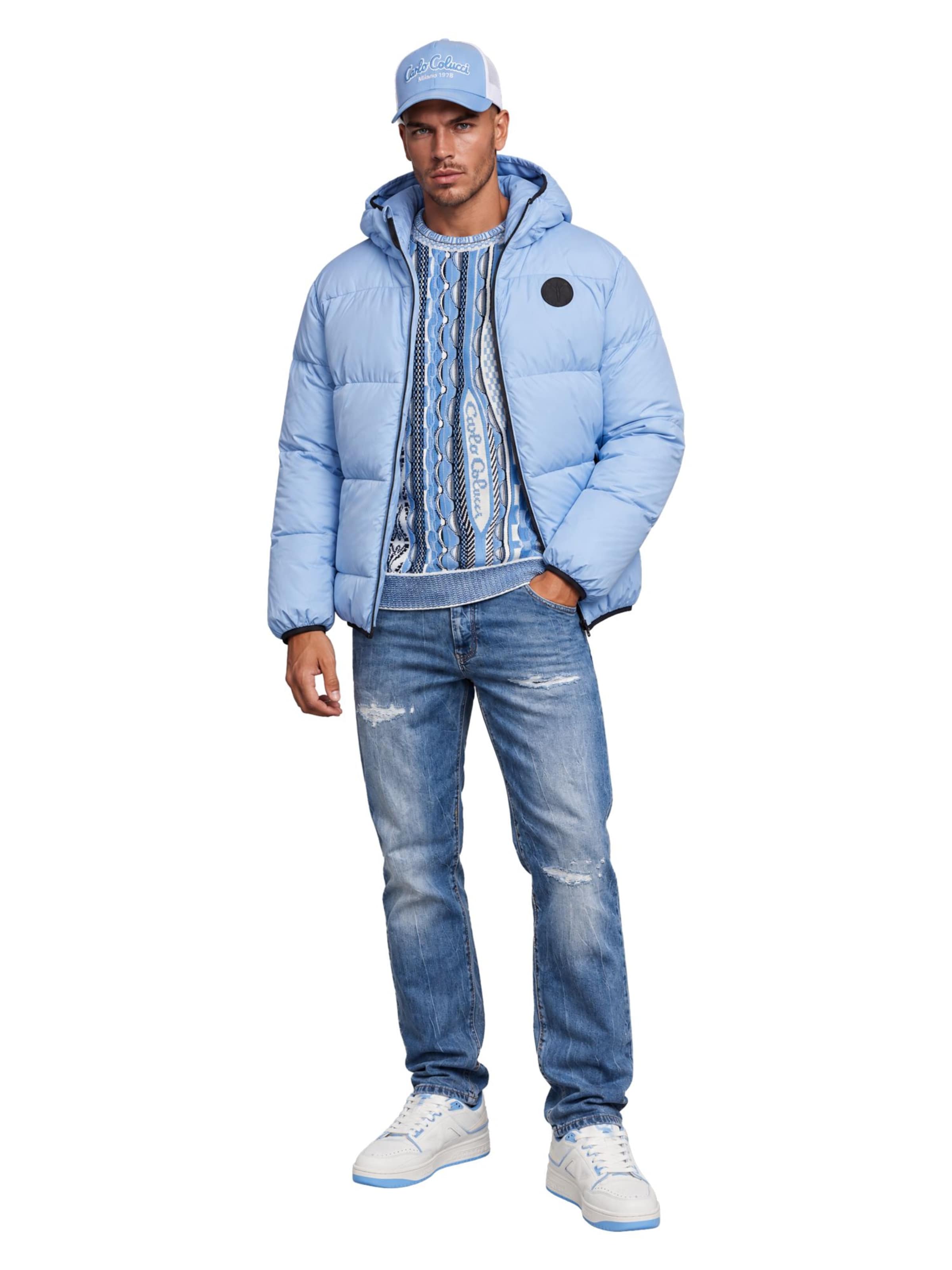 Carlo Colucci Winterjacke 'Furnari' in Blau