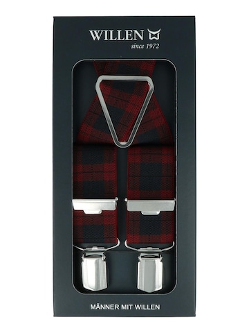 WILLEN Suspenders 'Karo' in Red
