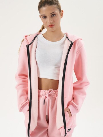 LOUIS LECLER Sweat jacket 'Selara' in Pink