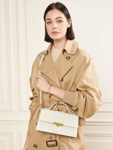LANCASTER Paris Handtasche 'Lancaster Sac baguette A rabat avec fermoir M Croco Ily Ecru'‌‌‌ in Beige: Vorderseite