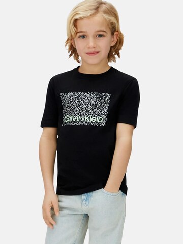 T-Shirt Calvin Klein Kids en noir : devant