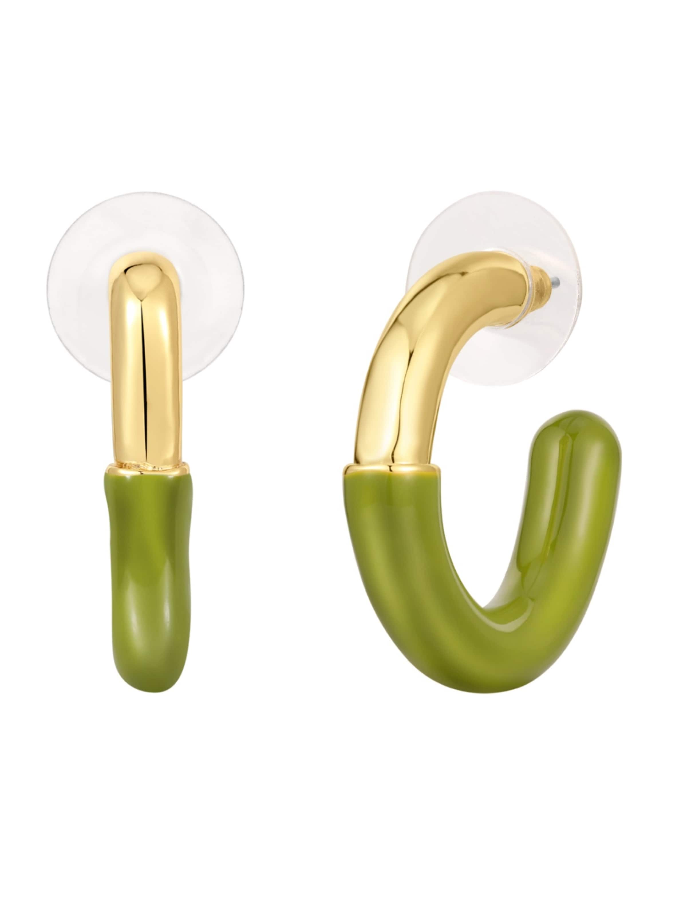 Yokoamii Earrings in Gold: front
