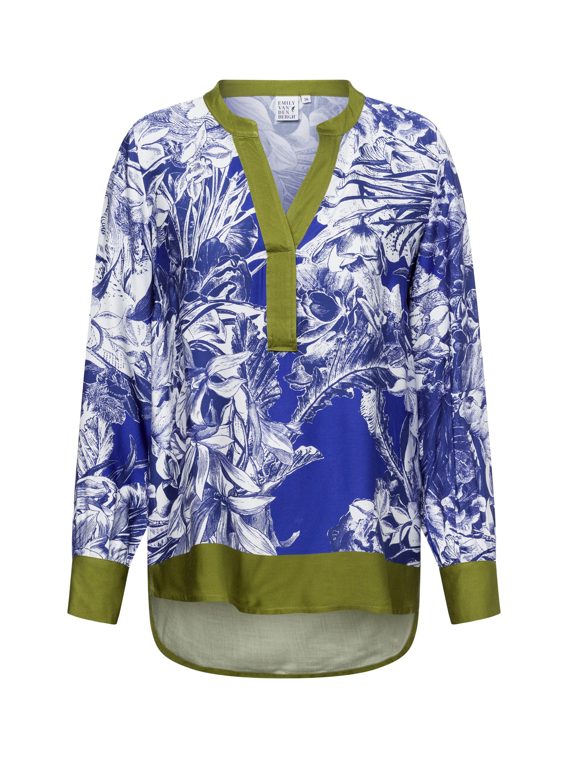 Emily Van Den Bergh Bluse in Blau: Vorderseite