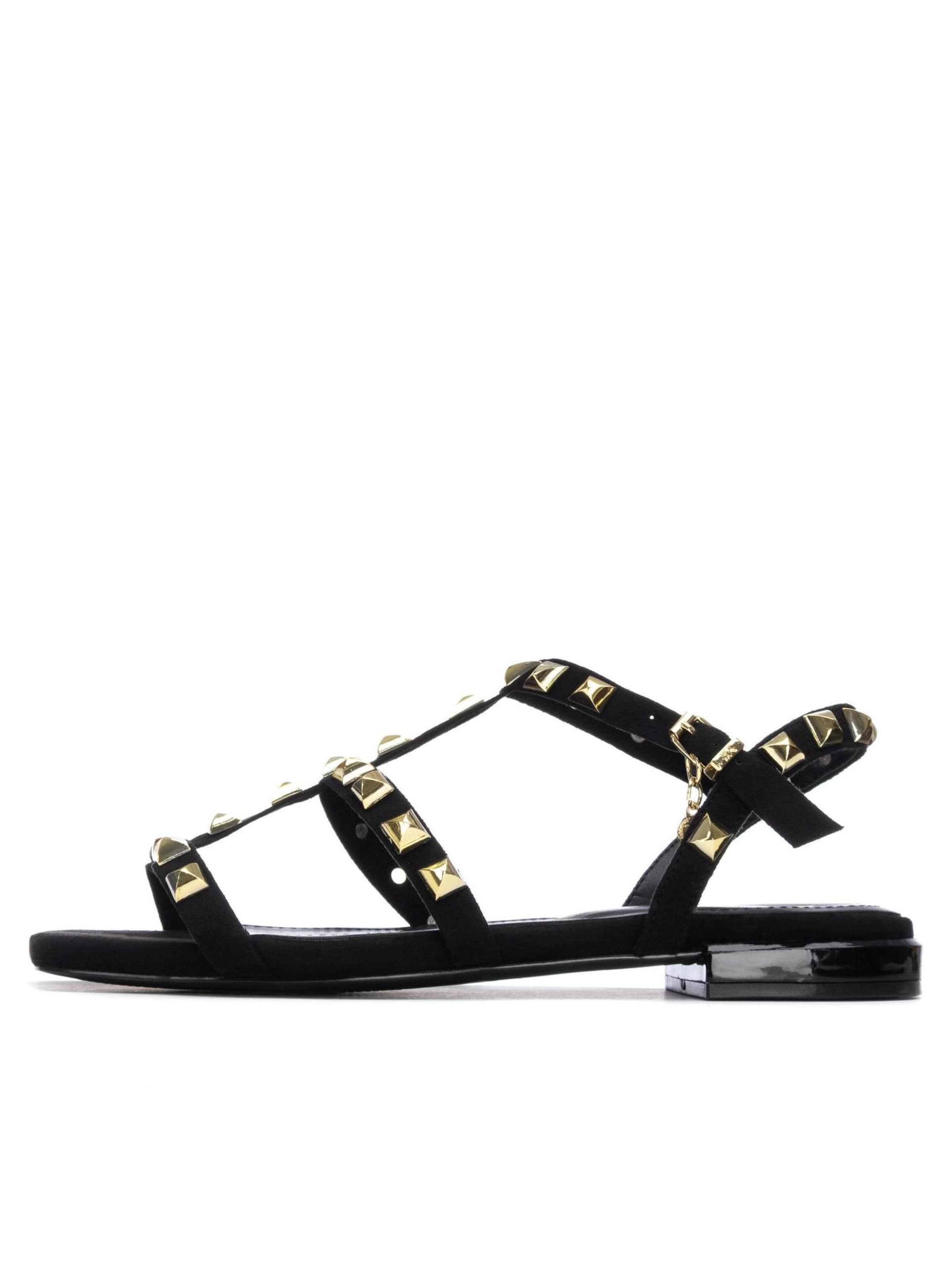 Xti Sandals in Black: front