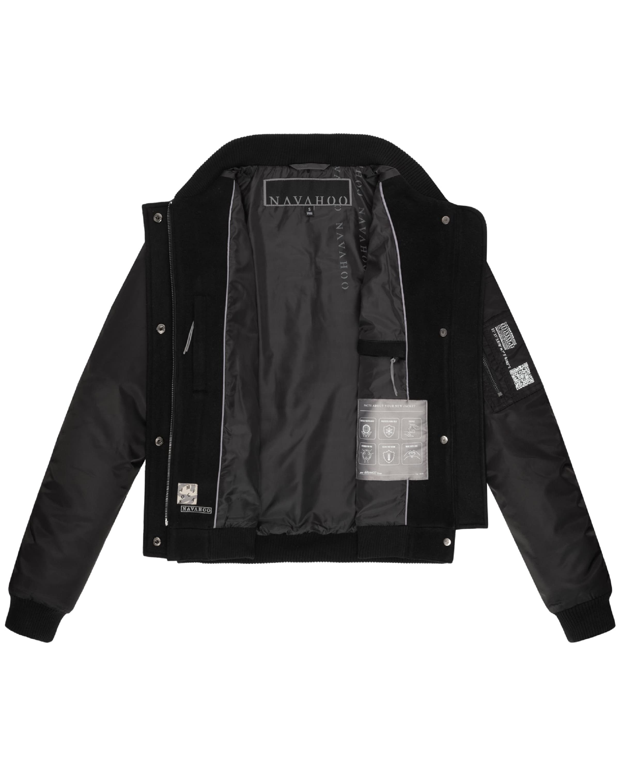 NAVAHOO Kurtka przejściowa w kolorze czarny