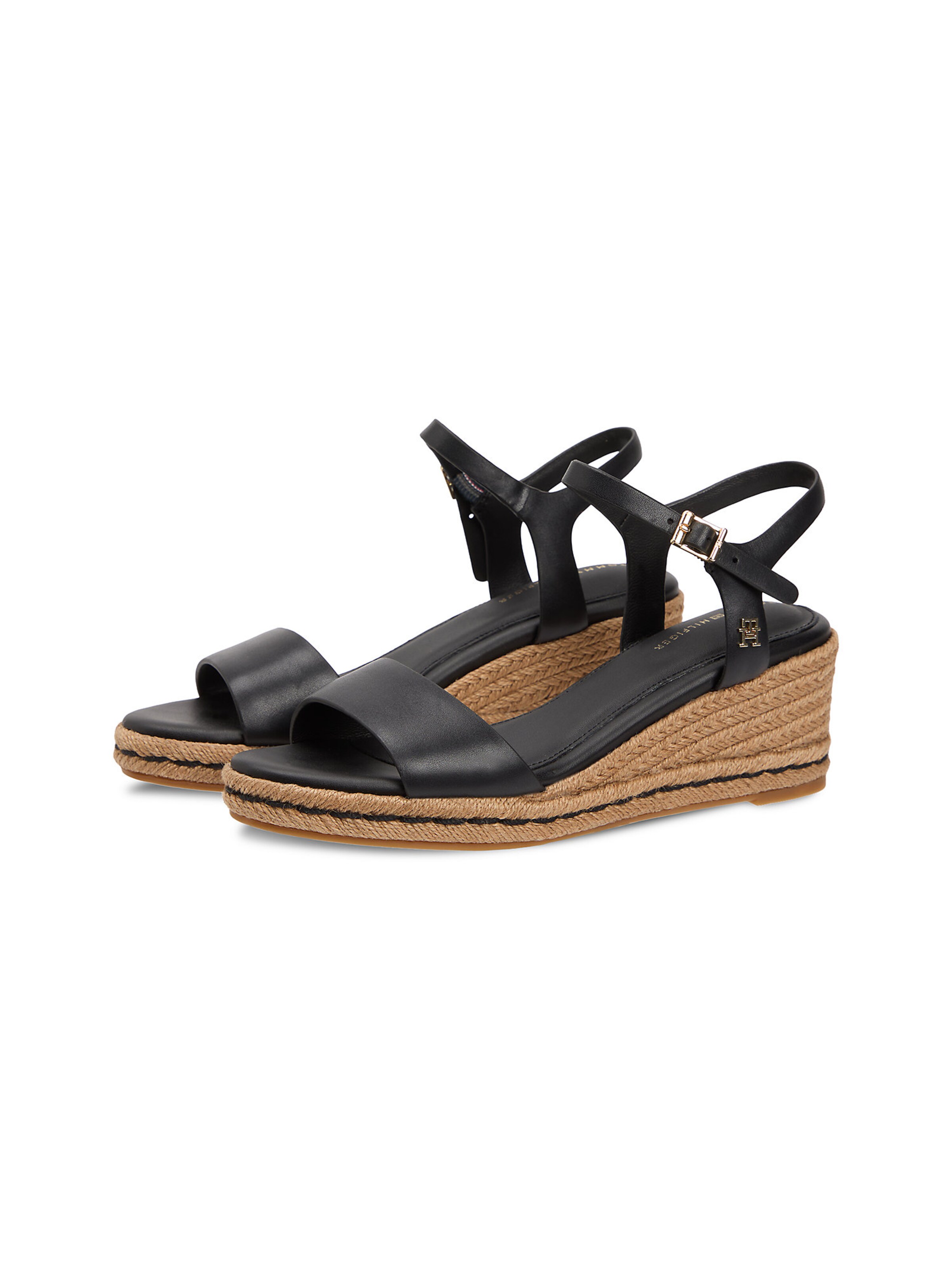 Sandales à lanières TOMMY HILFIGER en noir