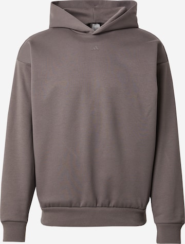 ADIDAS ORIGINALS - Sweatshirt de desporto 'ONE' em cinzento: frente