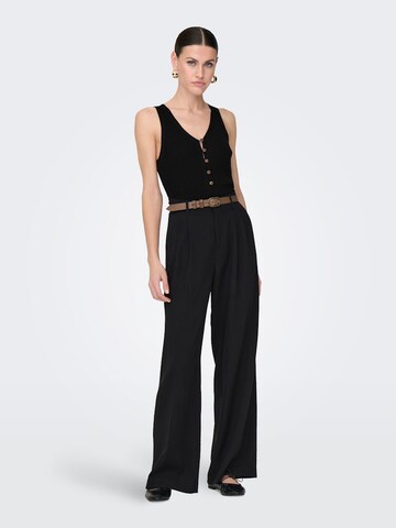 ONLY Knitted Top 'ONLLINA' in Black