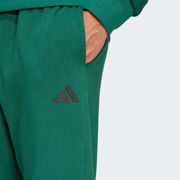 ADIDAS SPORTSWEAR Tapered Παντελόνι φόρμας 'Essentials Feel Cozy' σε πράσινο