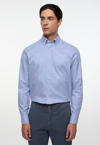 ETERNA Slim fit Button Up Shirt 'Soft Tailoring' in Blue: front