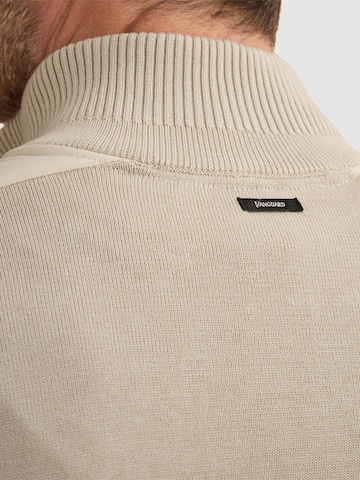 Giacchetta 'Cardigan in cotton/modal with zipper closure' di VANGUARD in grigio