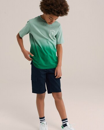 WE Fashion - Slimfit Pantalón en azul