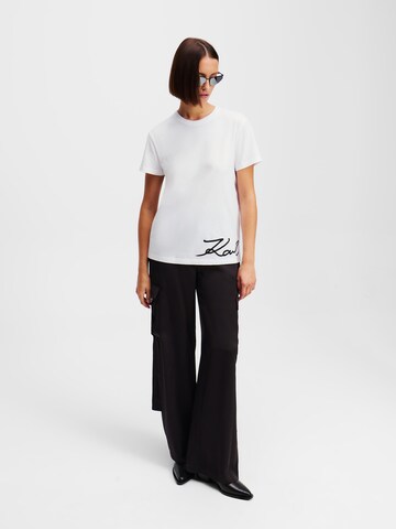Tricou de la Karl Lagerfeld pe alb