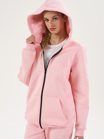 LOUIS LECLER Sweat jacket 'Selara' in Pink