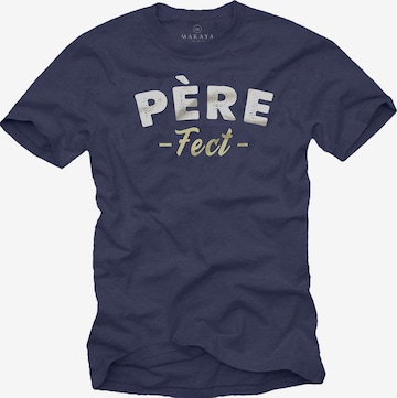MAKAYA Shirt 'Pere Fect' in Blue: front