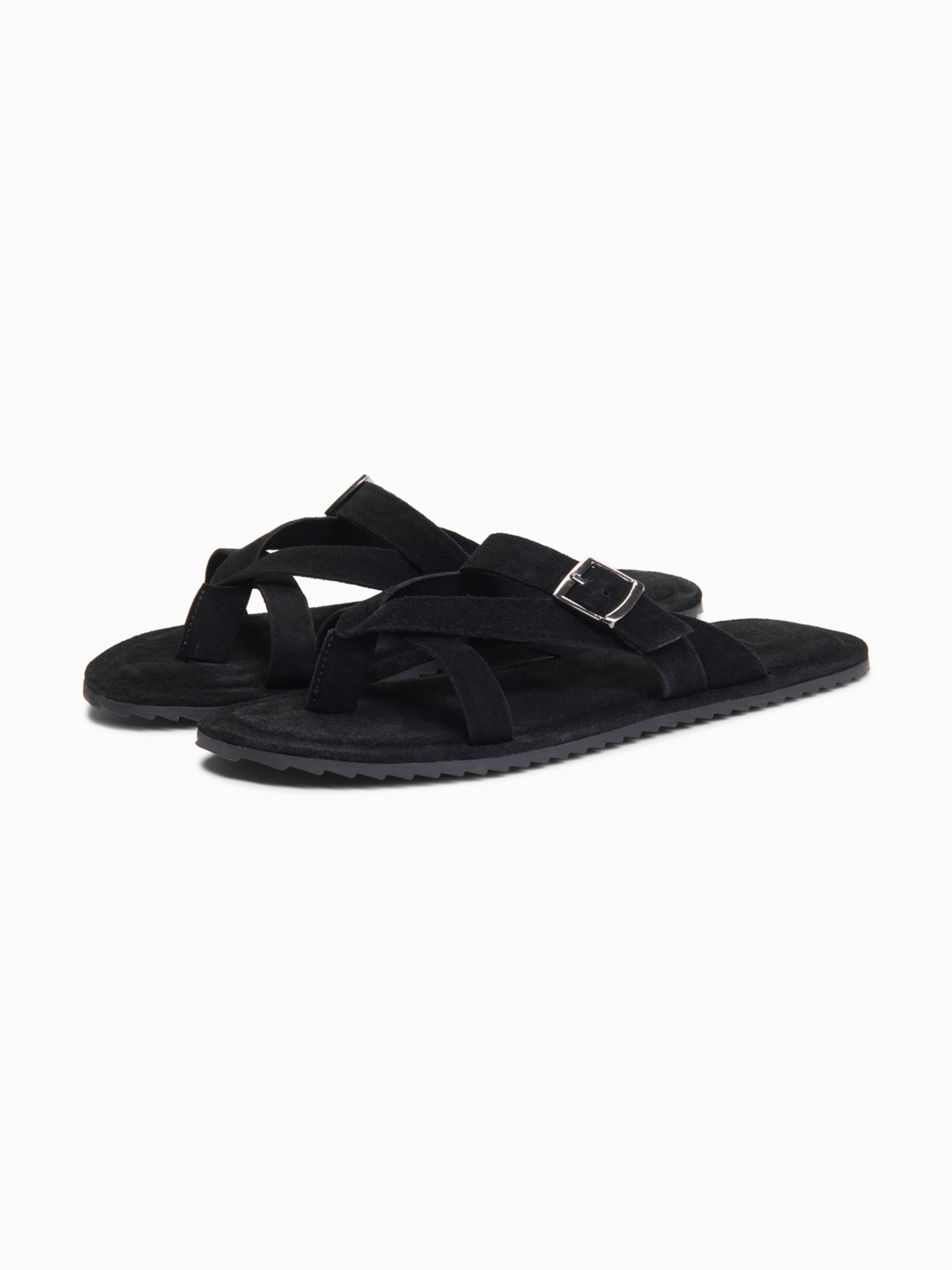 Ombre Teenslippers 'Klapki' in Zwart
