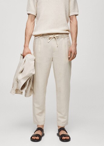 MANGO MAN Tapered Hose 'Romelino' in Beige: predná strana