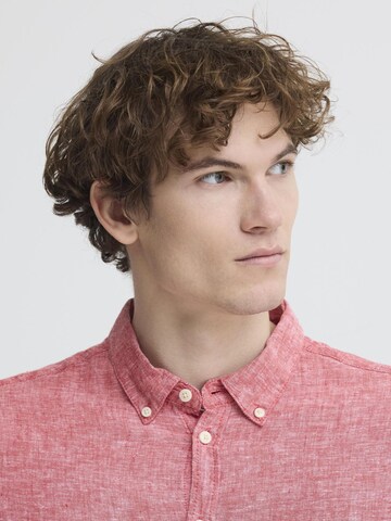 Casual Friday Regular fit Button Up Shirt ' CFAnton ' in Red