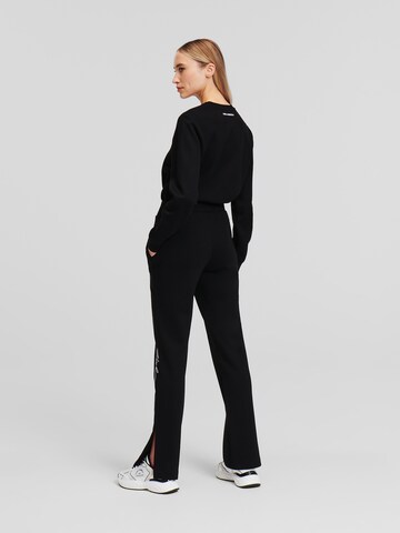 Karl Lagerfeld Regular Hose in Schwarz