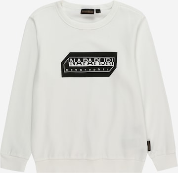 NAPAPIJRI Sweatshirt 'KITIK' in Weiß: predná strana