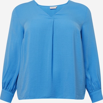 Camicia da donna 'ANNSOFIE' di ONLY Carmakoma in blu: frontale