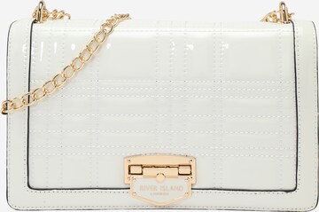 River Island - Bolso de hombro en blanco