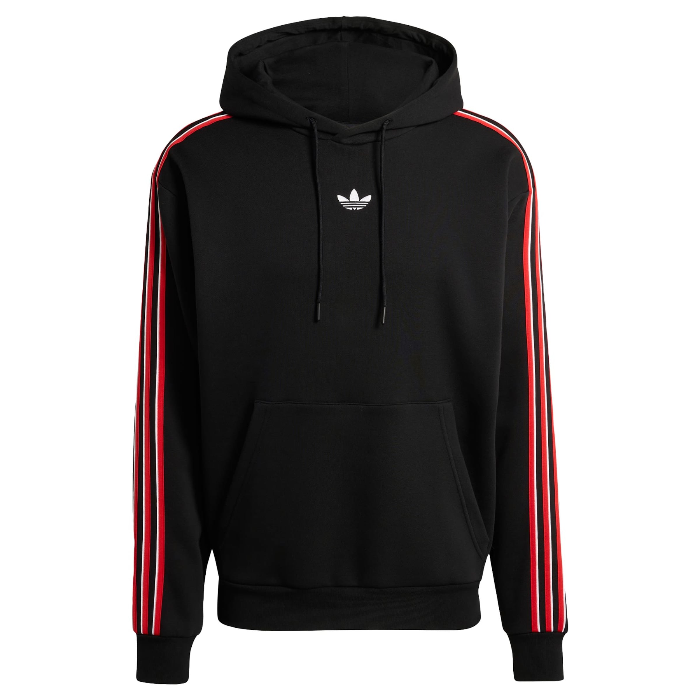 ADIDAS ORIGINALS Sweatshirt 'TIPPED STRIPES' in Zwart: voorkant