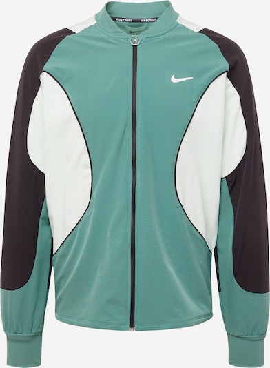 Giacca di felpa sportiva NIKE di colore smeraldo / nero / bianco, Visualizzazione prodotti