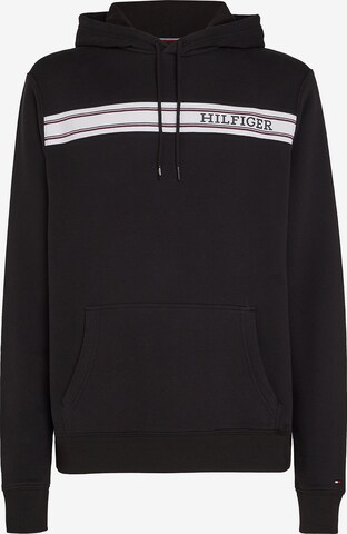 TOMMY HILFIGER Sweatshirt in Black: front