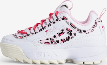 balta FILA Sportbačiai 'DISRUPTOR P': priekis