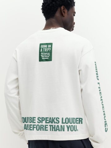 Pull&Bear Shirt 'STWD' in Weiß: Vorderseite