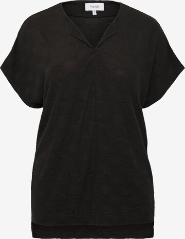 Fransa Curve Shirt 'Jonie' in Black: front