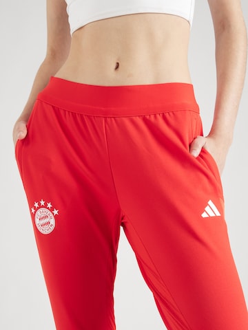 Regular Pantalon de sport 'Fc Bayern Tiro 23 Training Bottoms' ADIDAS PERFORMANCE en rouge