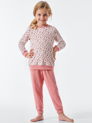 SCHIESSER Pajamas 'Cat Zoe' in Pink: front