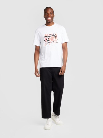 JACK & JONES T-Shirt 'JJARUBA' in Weiß