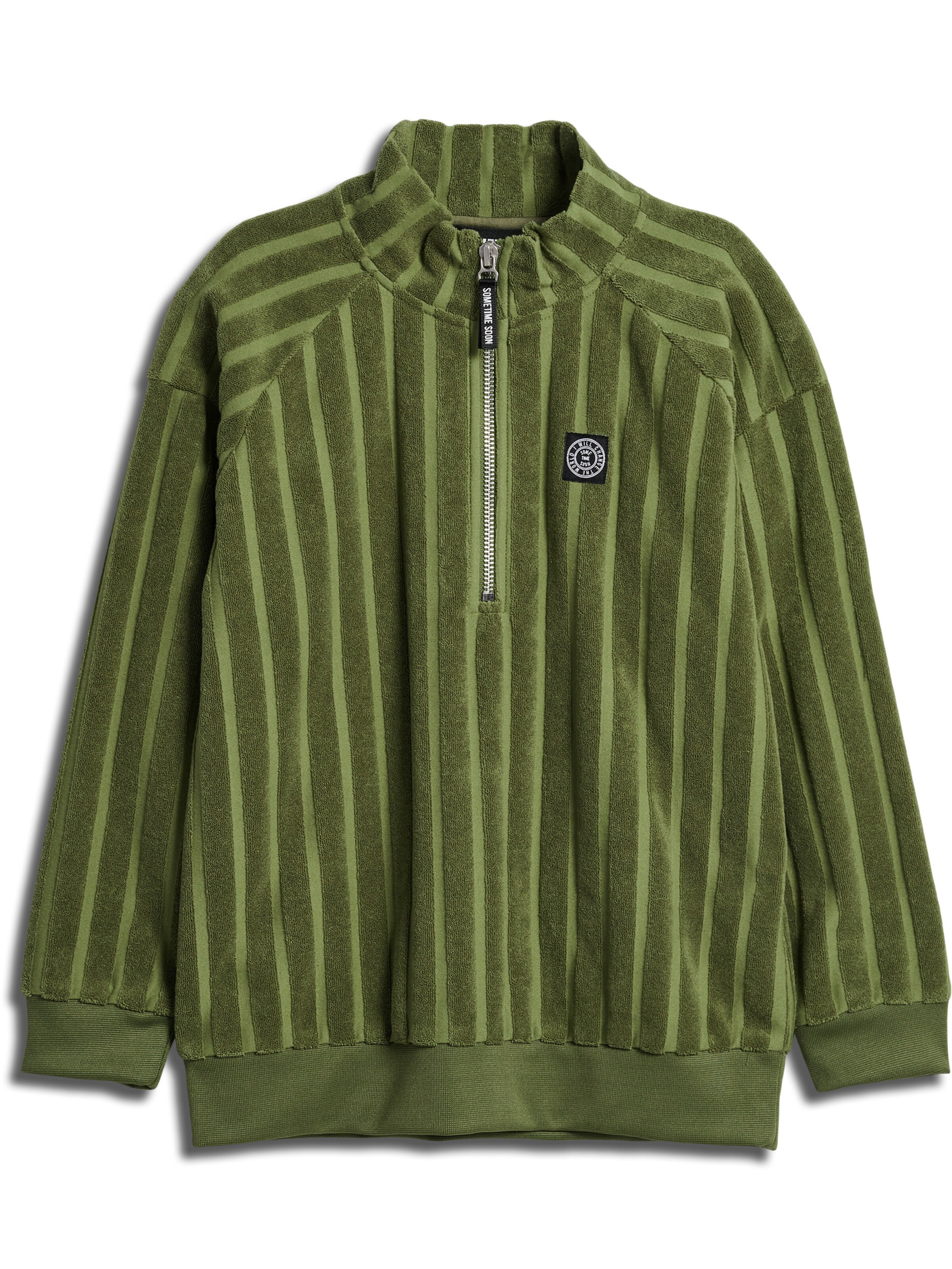 SOMETIME SOON Sweatshirt i grøn: forside