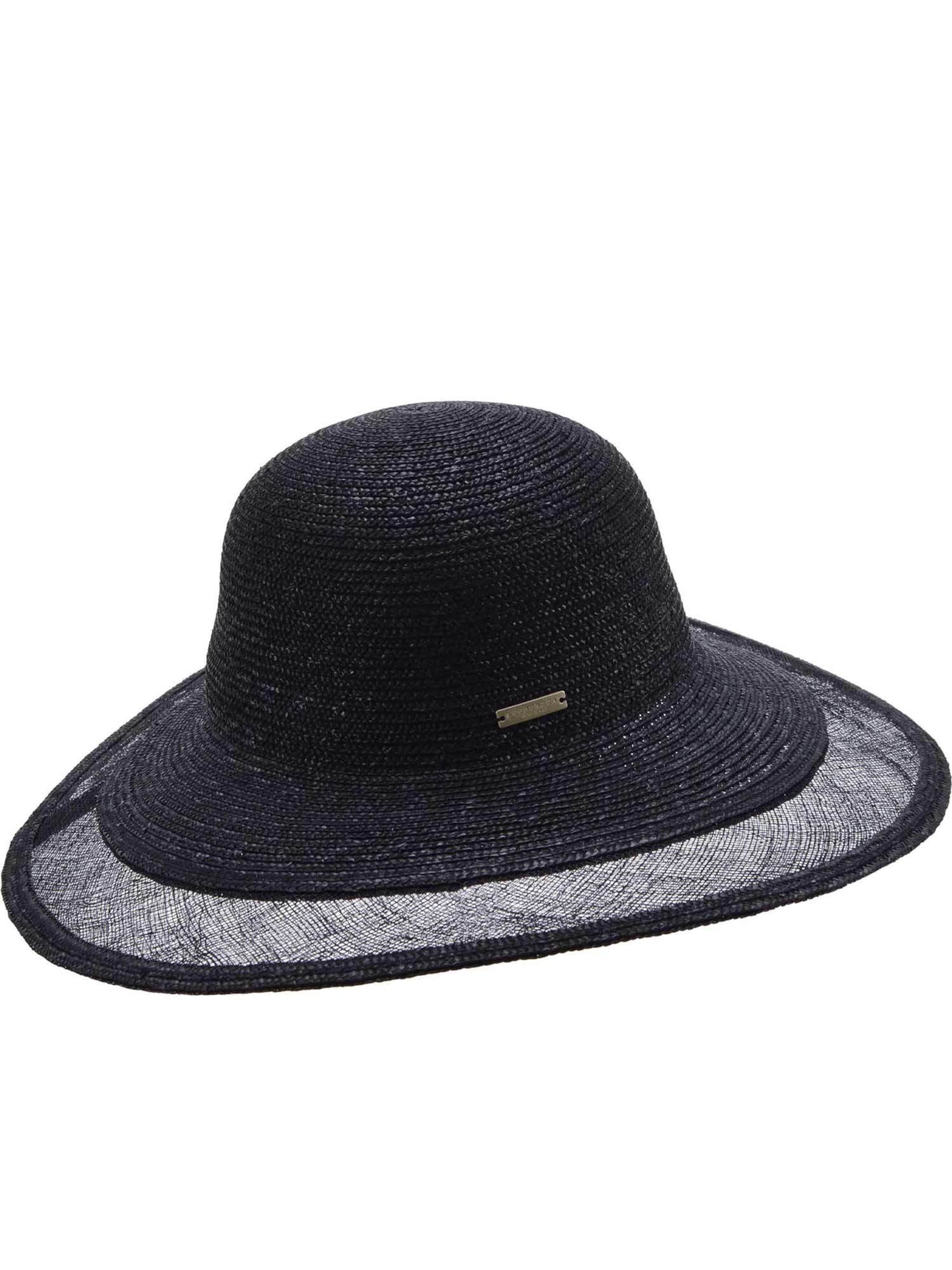 Seeberger Hat 'Hut' in Black: front