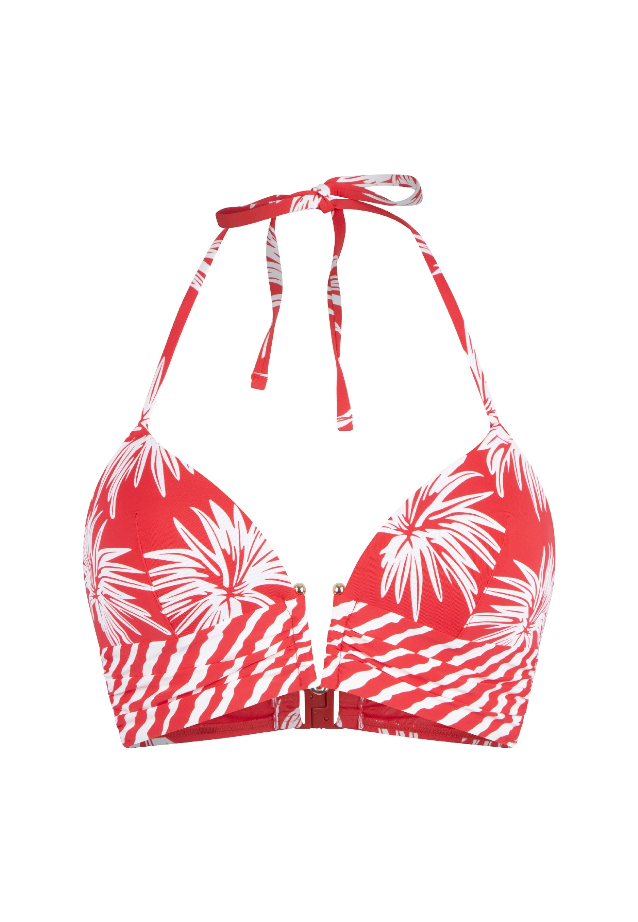 LingaDore - Triángulo Top de bikini en rojo: frente