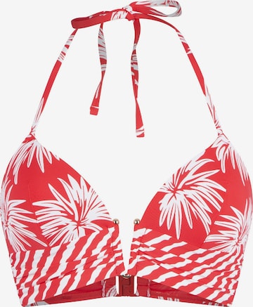 LingaDore - Triángulo Top de bikini en rojo: frente