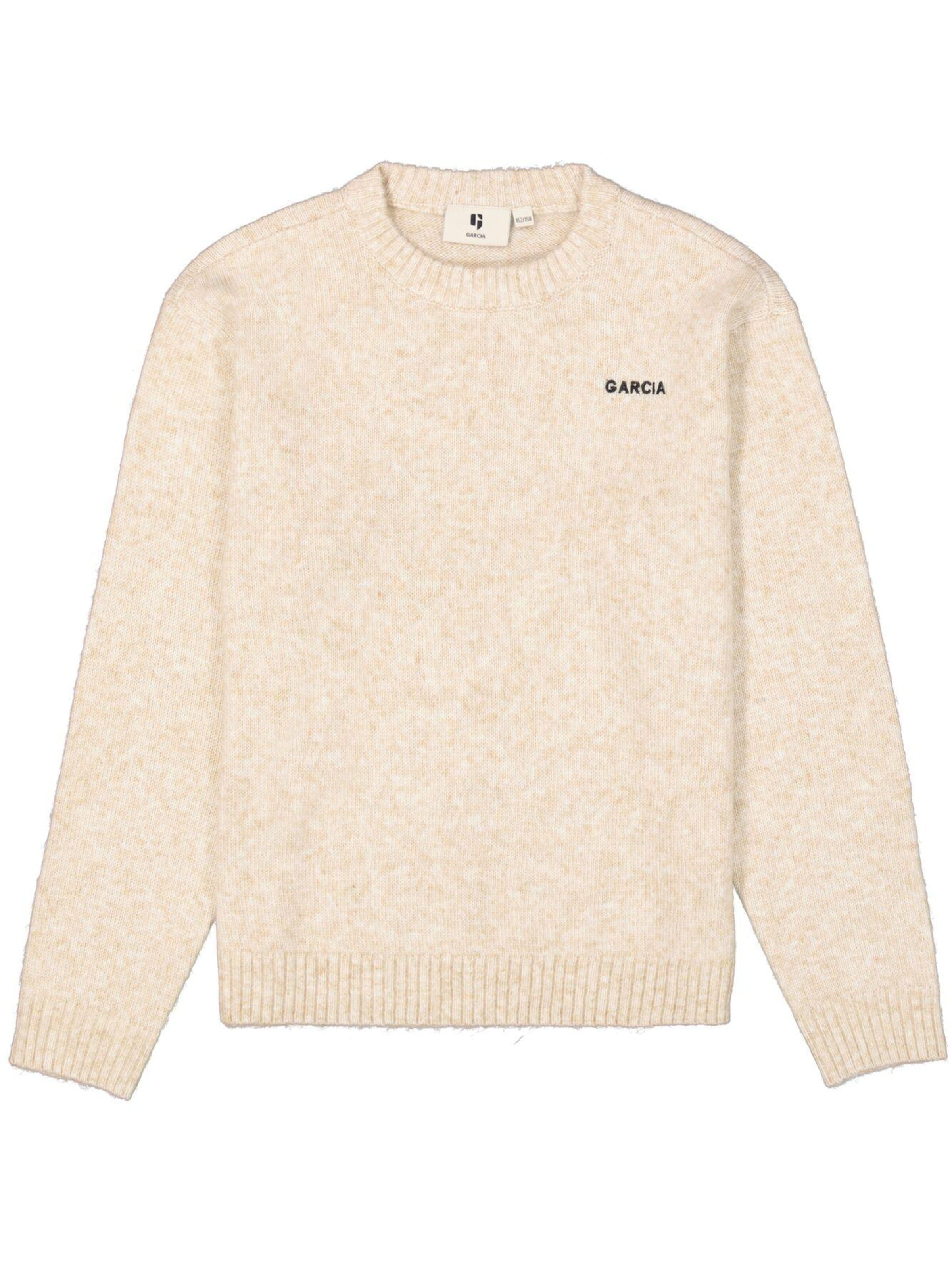 GARCIA Sweater 'Pullover' in Beige: front
