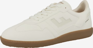 Baskets basses 'Burela Slim' Flamingos Life en blanc : devant