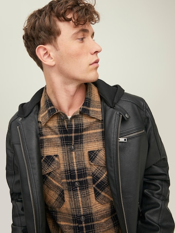 JACK & JONES Between-Season Jacket 'Rocky' in Black