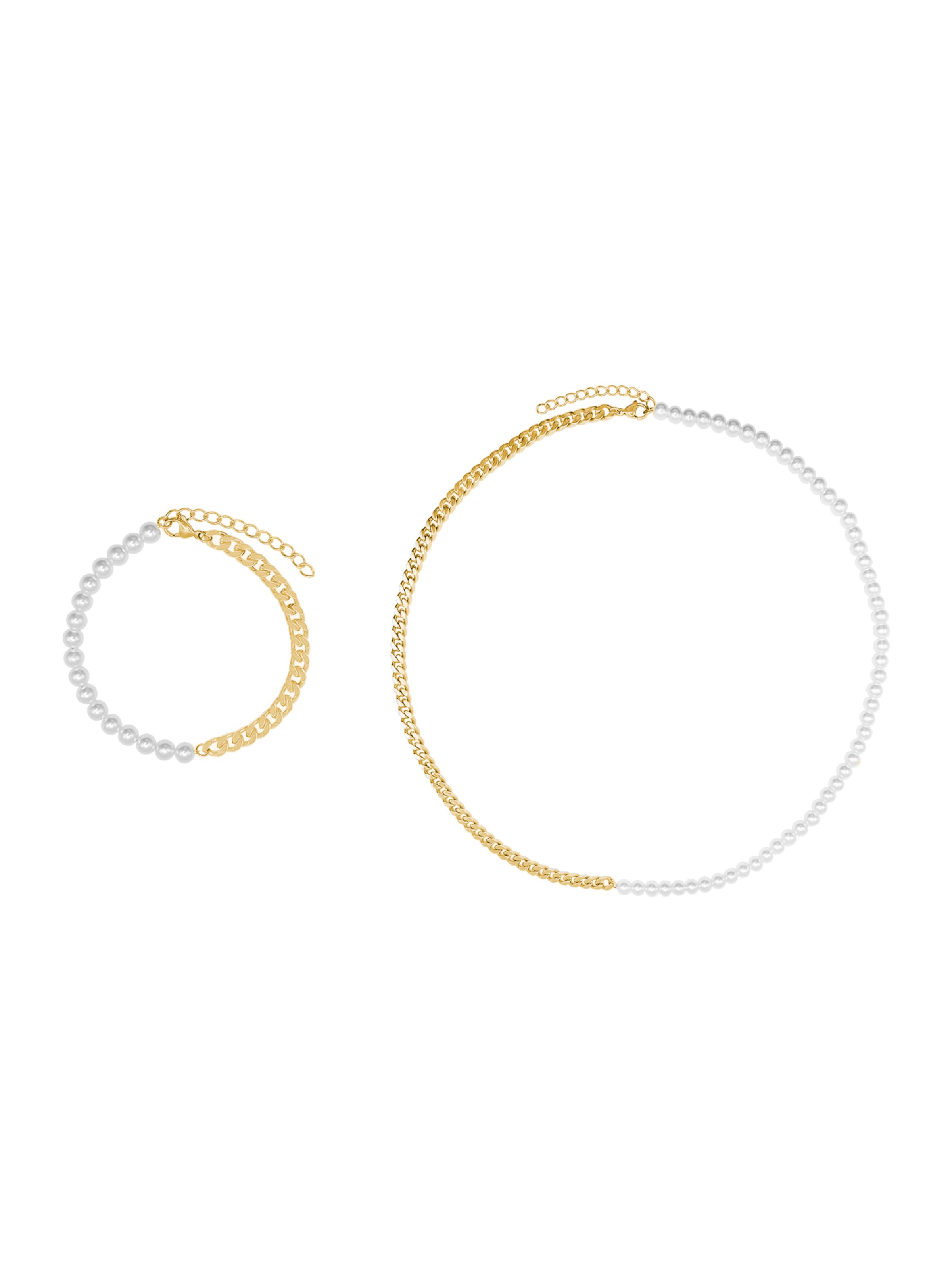 Heideman Sieraden set 'Vanez' in Goud: voorkant