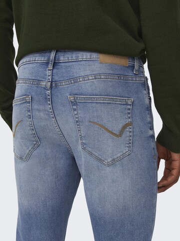 Only & Sons Skinny Jeans 'Fly' in Blauw