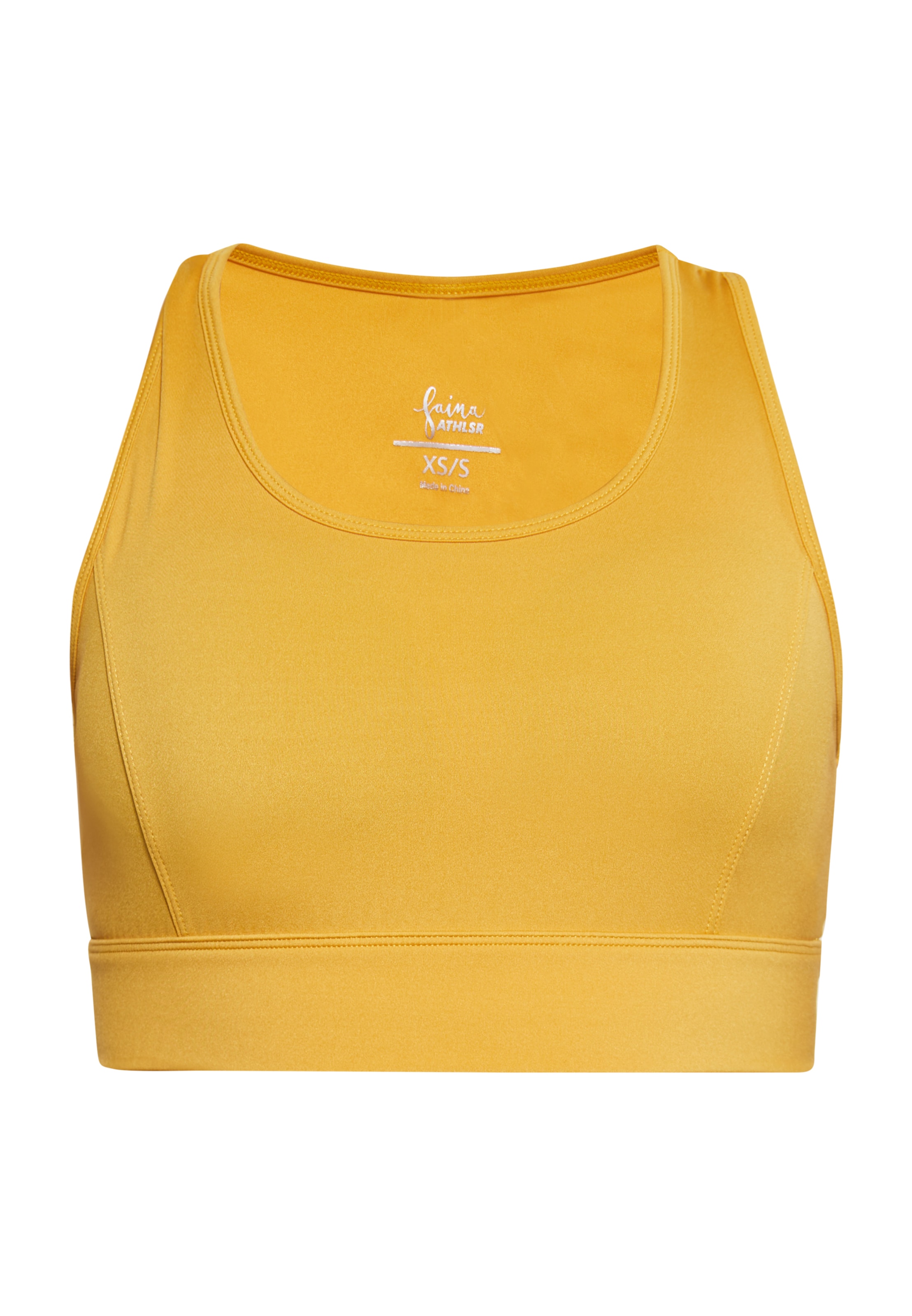 Bustier Soutien-gorge de sport faina Athlsr en jaune : devant