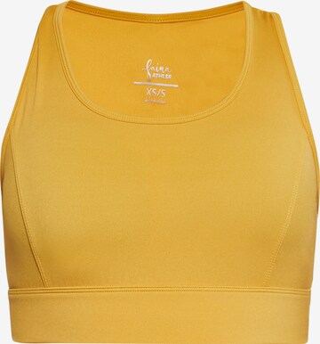 faina Athlsr Sports Bra in Yellow: front