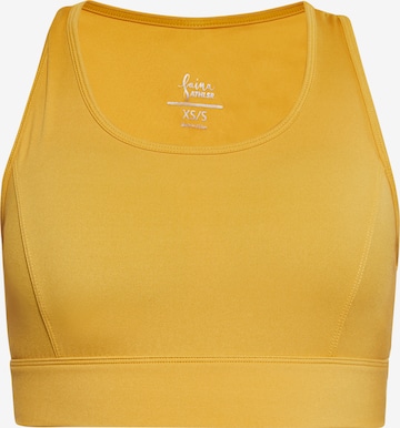 faina Athlsr Bralette Sports Bra in Yellow: front