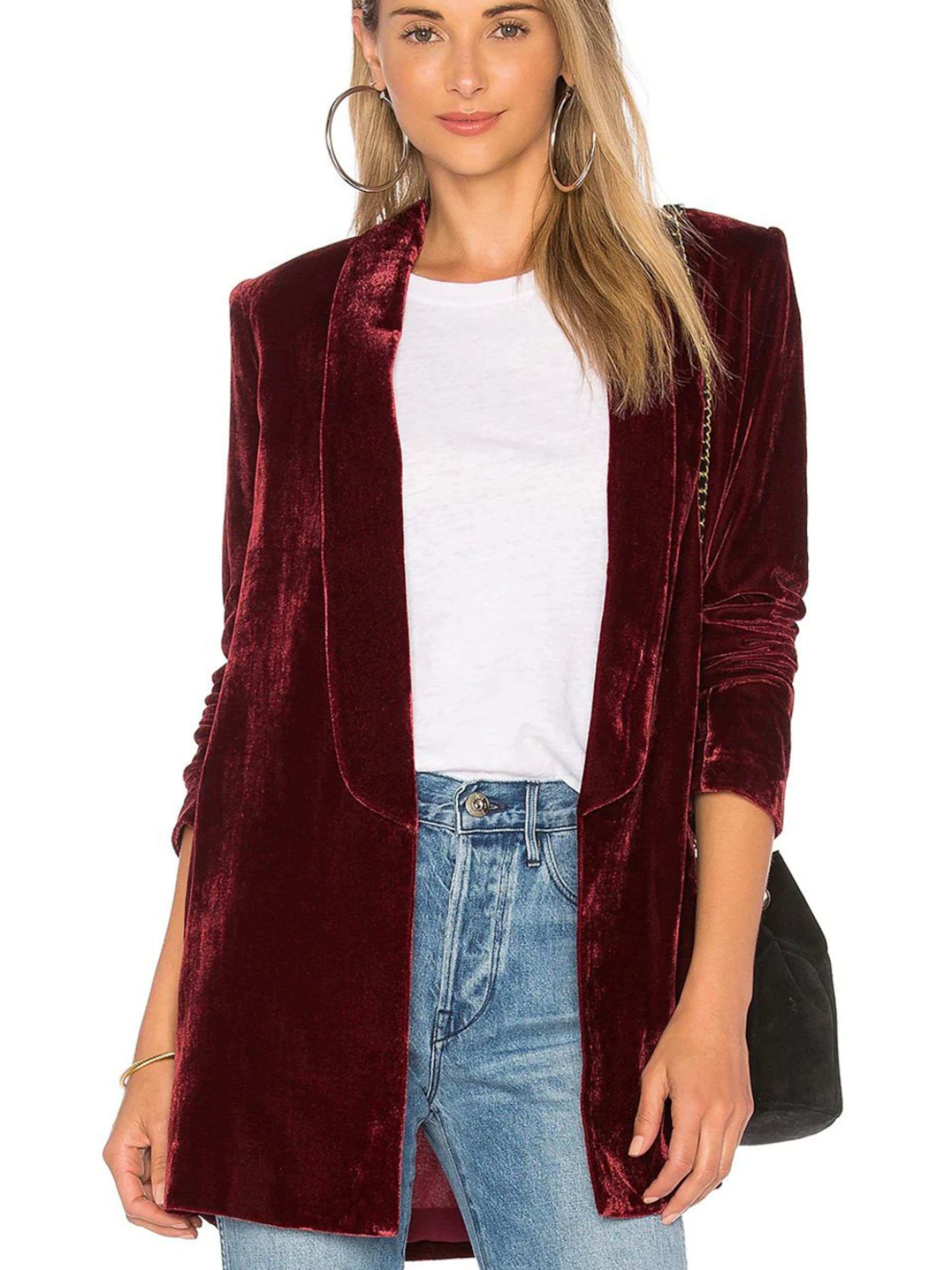 Yesfashion Blazer in Red: front